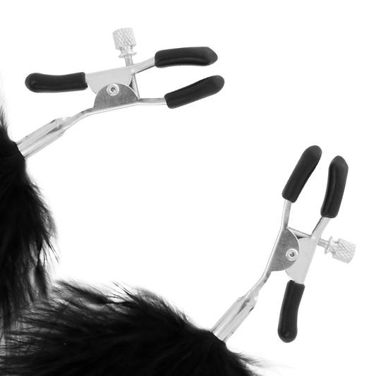 Darkness Fur Nipple Clams - UABDSM