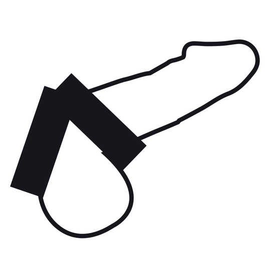 Darkness Leather Double Cock Ring Darkness Leather Double Cock Ring - UABDSM