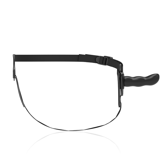 Fetish Submissive Silicone Strap-on Black 16cm G-spot - UABDSM