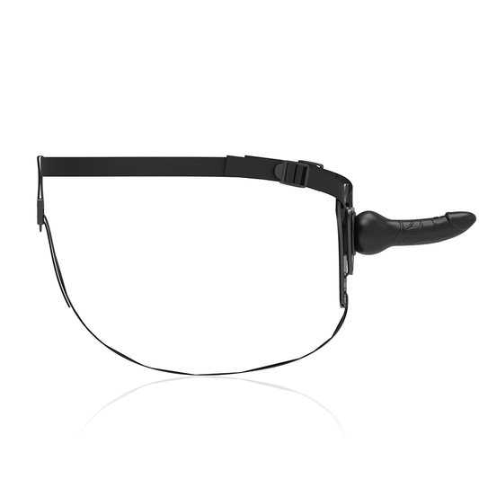 Fetish Submissive Silicone Strap-on Black 16cm Realistic - UABDSM