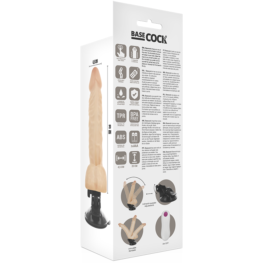 Basecock Realistic Bendable Remote Control Flesh 20 Cm - UABDSM