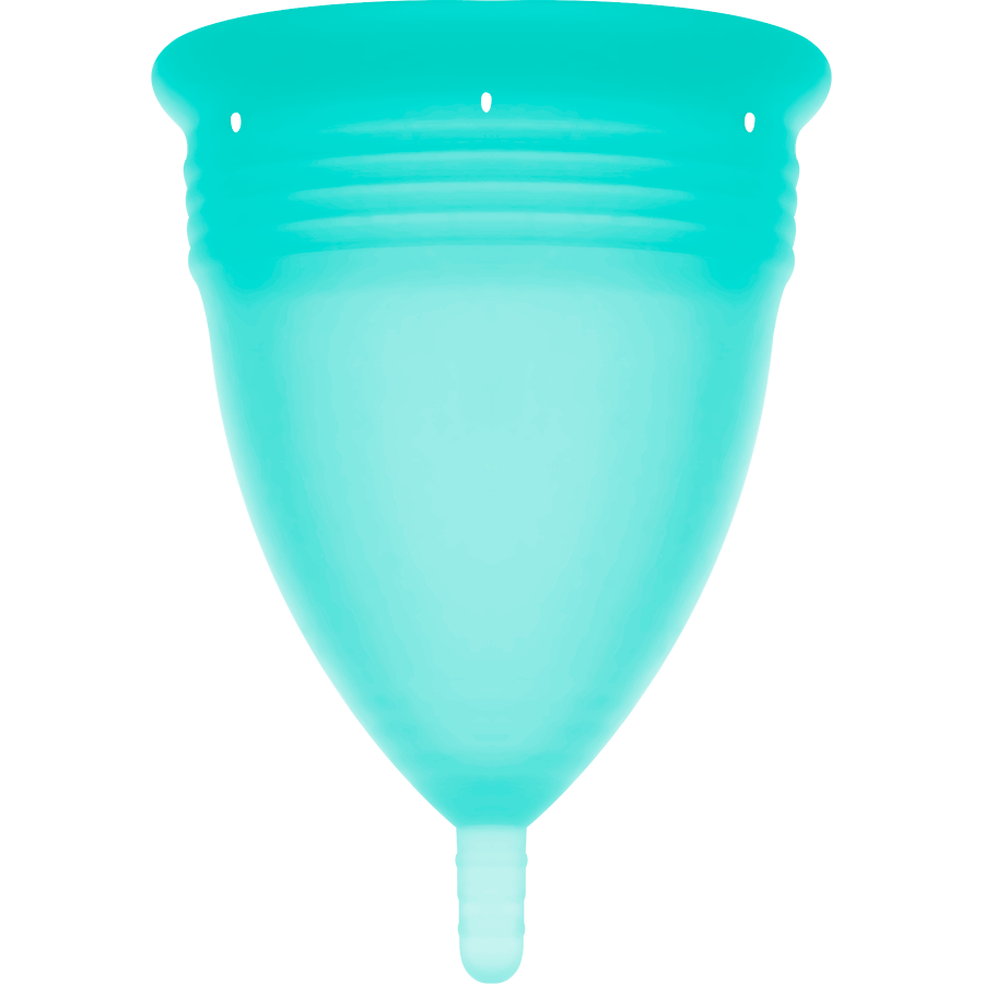 Stercup Menstrual Cup Size L Aquamarine Color Fda Silicone - UABDSM