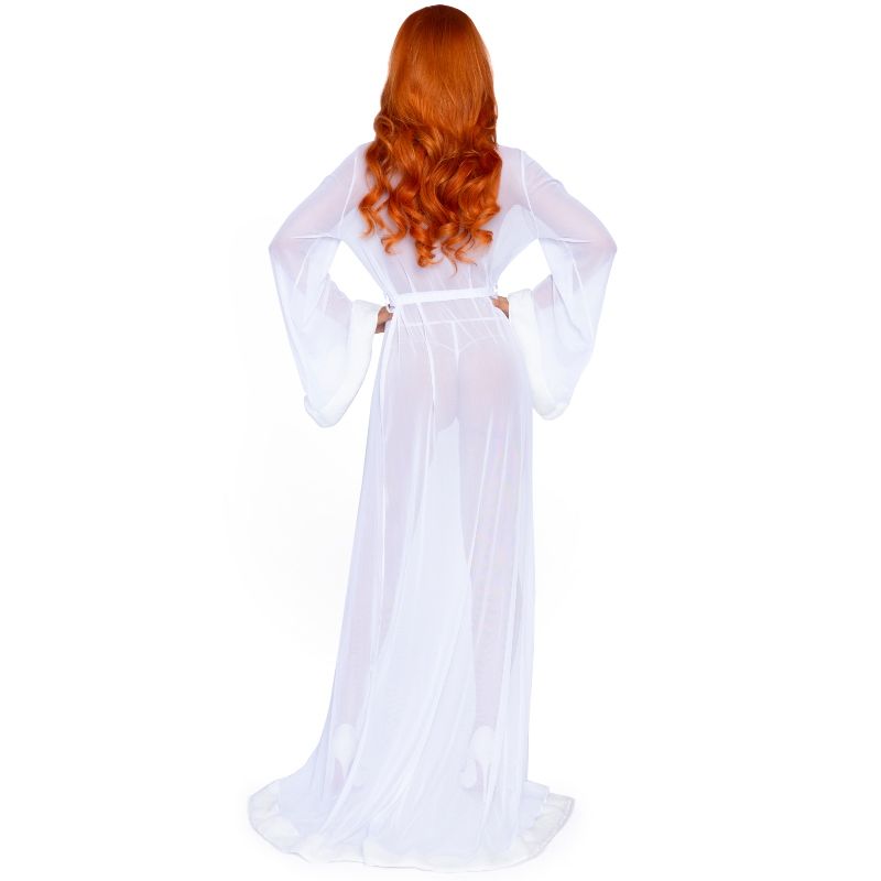 Leg Avenue White Robe And Panty One Size - UABDSM