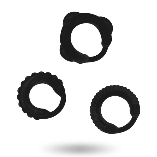 Addicted Toys C-ring Set Black - UABDSM