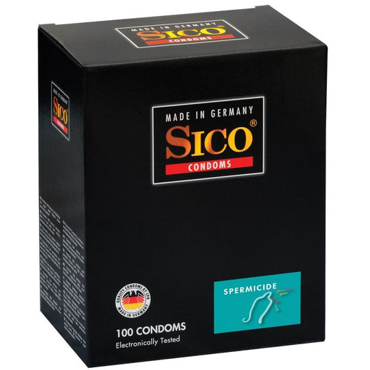 Sico Condoms Spermicide Condoms 100 Units - UABDSM