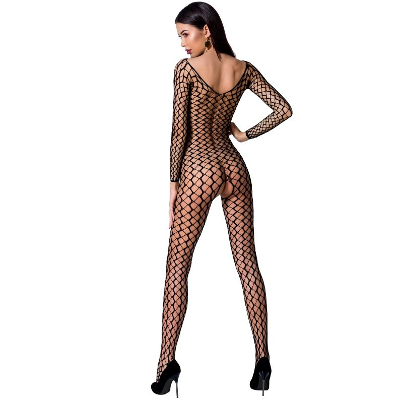 Passion Woman Bs068 Bodystocking - Black One Size - UABDSM