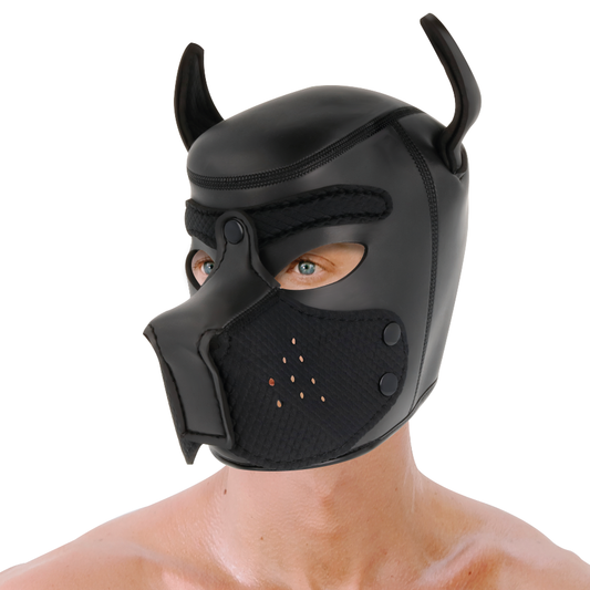 Darkness Neoprene Dog Hood With Removable Muzzle L Darkness Neoprene Dog Hood With Removable Muzzle L - UABDSM