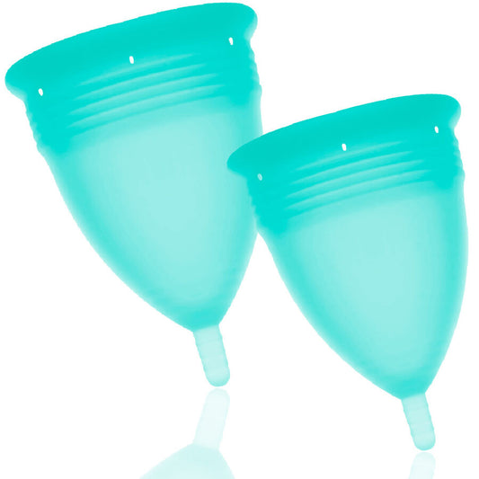 Stercup Menstrual Cup Size S + Size L Pack Aquamarine Stercup Menstrual Cup Size S + Size L Pack Aquamarine - UABDSM
