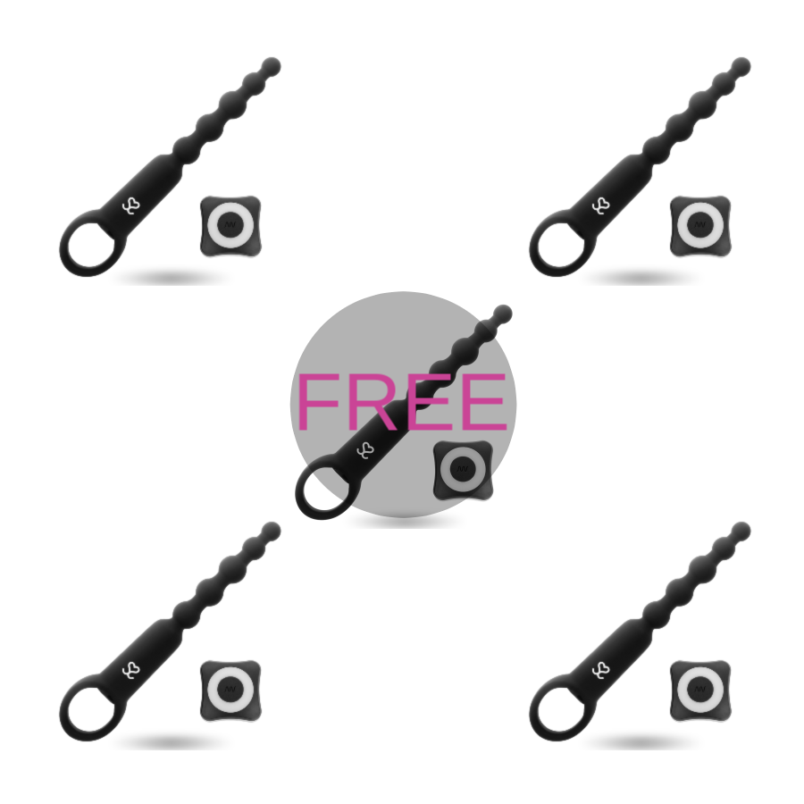 Moressa Ronie Remote Control Anal Pleasure Black 4+1 Free - UABDSM