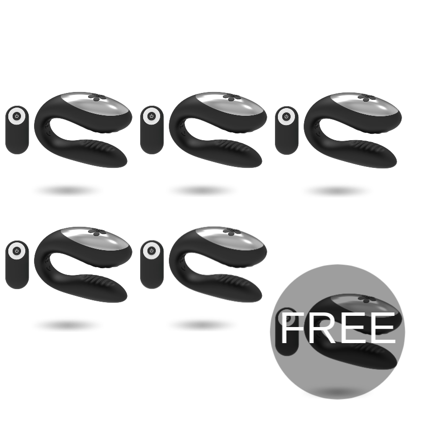 Brilly Glam We Love For Partners Black Remote Control 5 + 1 Free - UABDSM