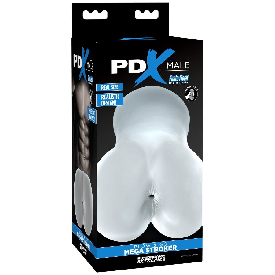Pdx Male Blow And Go Mega Stroker - Clear - UABDSM