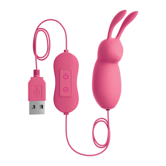 Omg Cute Rabbit Powerful Pink Vibrator Usb - UABDSM