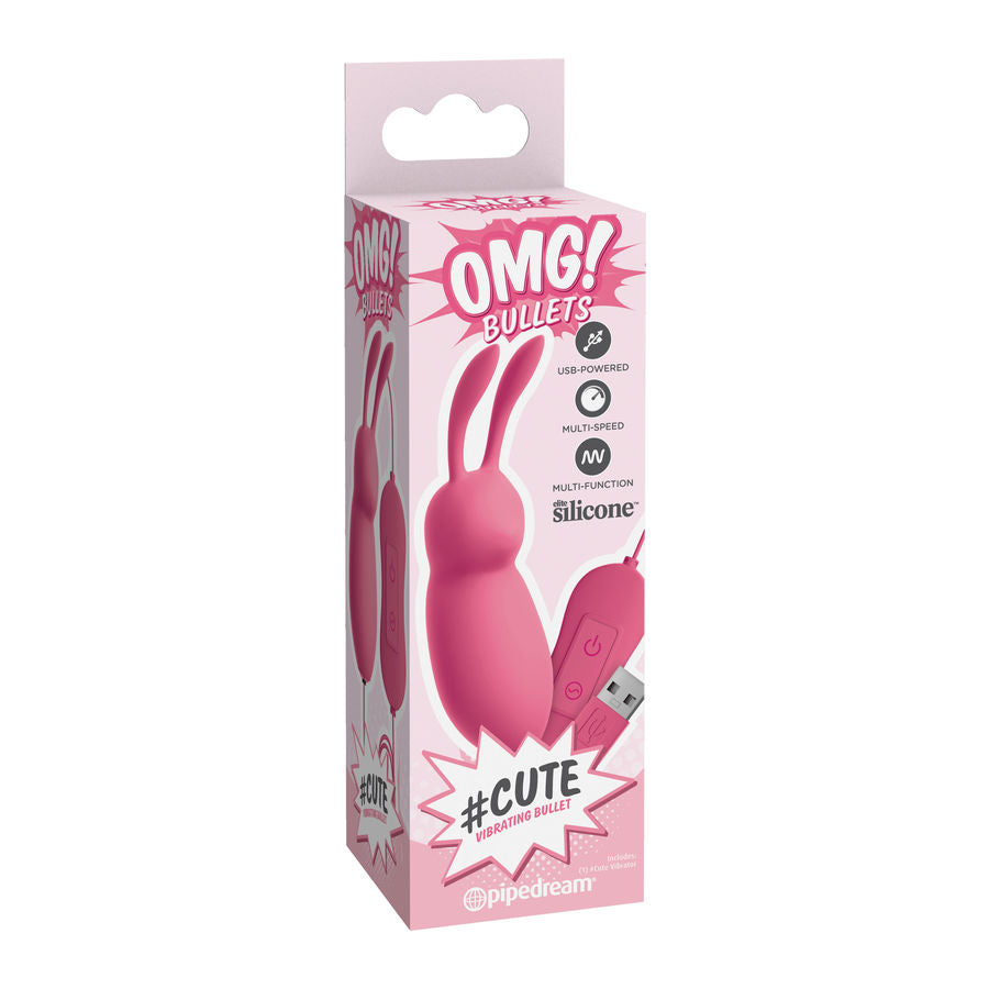 Omg Cute Rabbit Powerful Pink Vibrator Usb - UABDSM