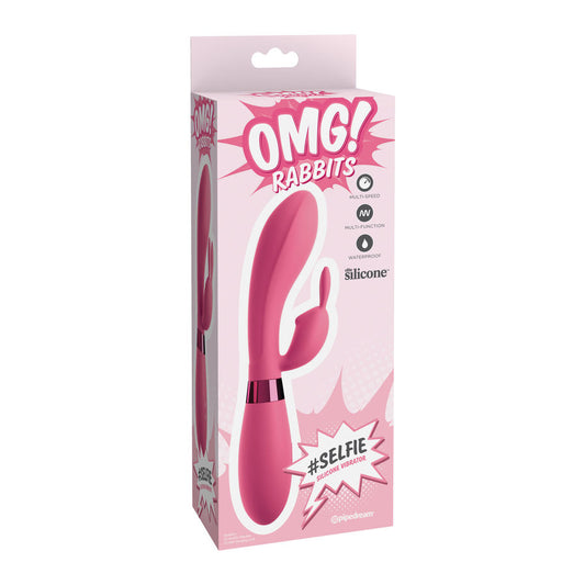 Omg Selfie Silicone Vibrator Rabbit Pink - UABDSM