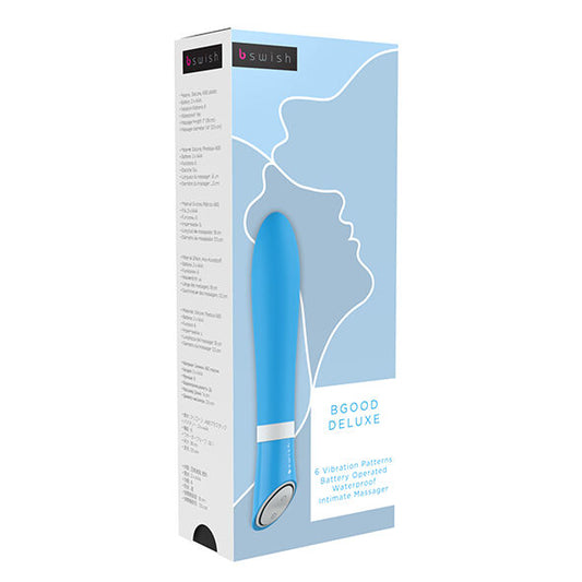 B Swish - Bgood Deluxe Vibrator Blue - UABDSM