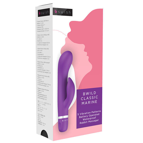 B Swish - Bwild Classic Marine Rabbit Vibrator Purple - UABDSM