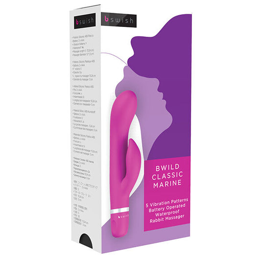 B Swish - Bwild Classic Marine Rabbit Vibrator Cerise B Swish - Bwild Classic Marine Rabbit Vibrator Cerise - UABDSM