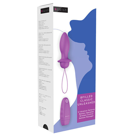 B Swish - Bfilled Classic Vibrating Plug Orchid - UABDSM