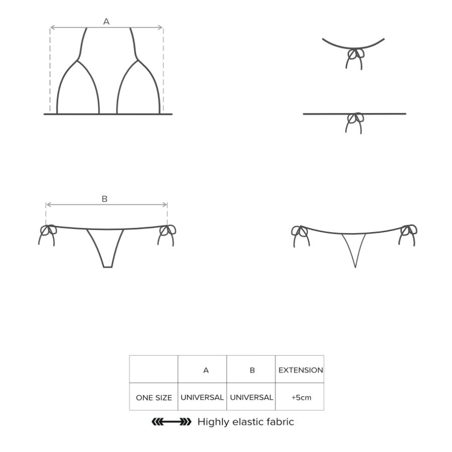 Obsessive - Bella Vista Swimwear - Golden One Size - UABDSM