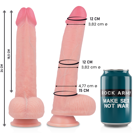 Rockarmy Liquid Silicone Premium Kingcobra Realistic 24cm Rockarmy Liquid Silicone Premium Kingcobra Realistic 24cm - UABDSM