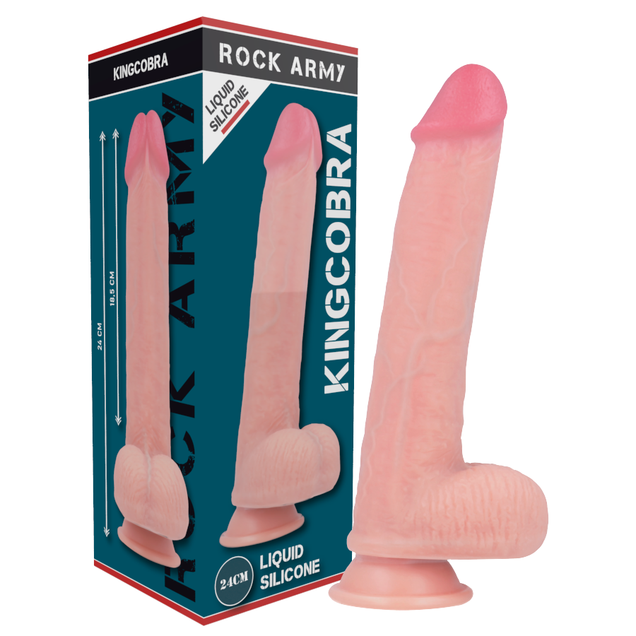 Rockarmy Liquid Silicone Premium Kingcobra Realistic 24cm - UABDSM