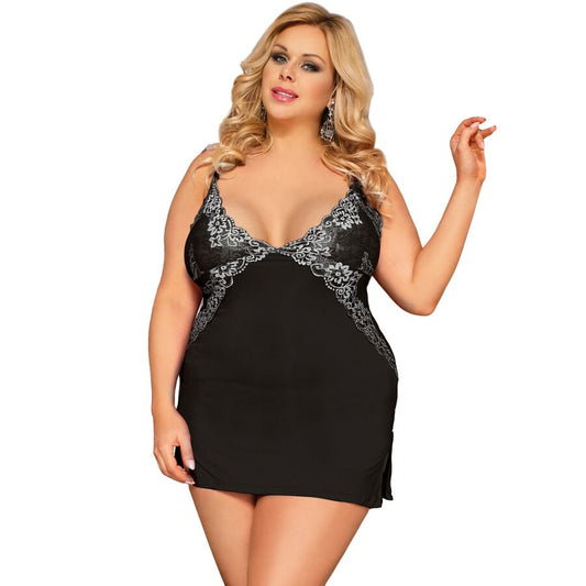 Queen Lingerie Floral Lace Chemise Plus Size Queen Lingerie Floral Lace Chemise Plus Size - UABDSM