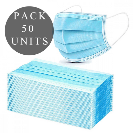 Masks 3 Layers Approved Covid-19 Ce- 50 Units Masks 3 Layers Approved Covid-19 Ce- 50 Units - UABDSM