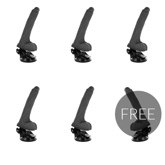 Basecock Realistic Vibrator Remote Control Black 19 Cm 5+1 Free Basecock Realistic Vibrator Remote Control Black 19 Cm 5+1 Free - UABDSM