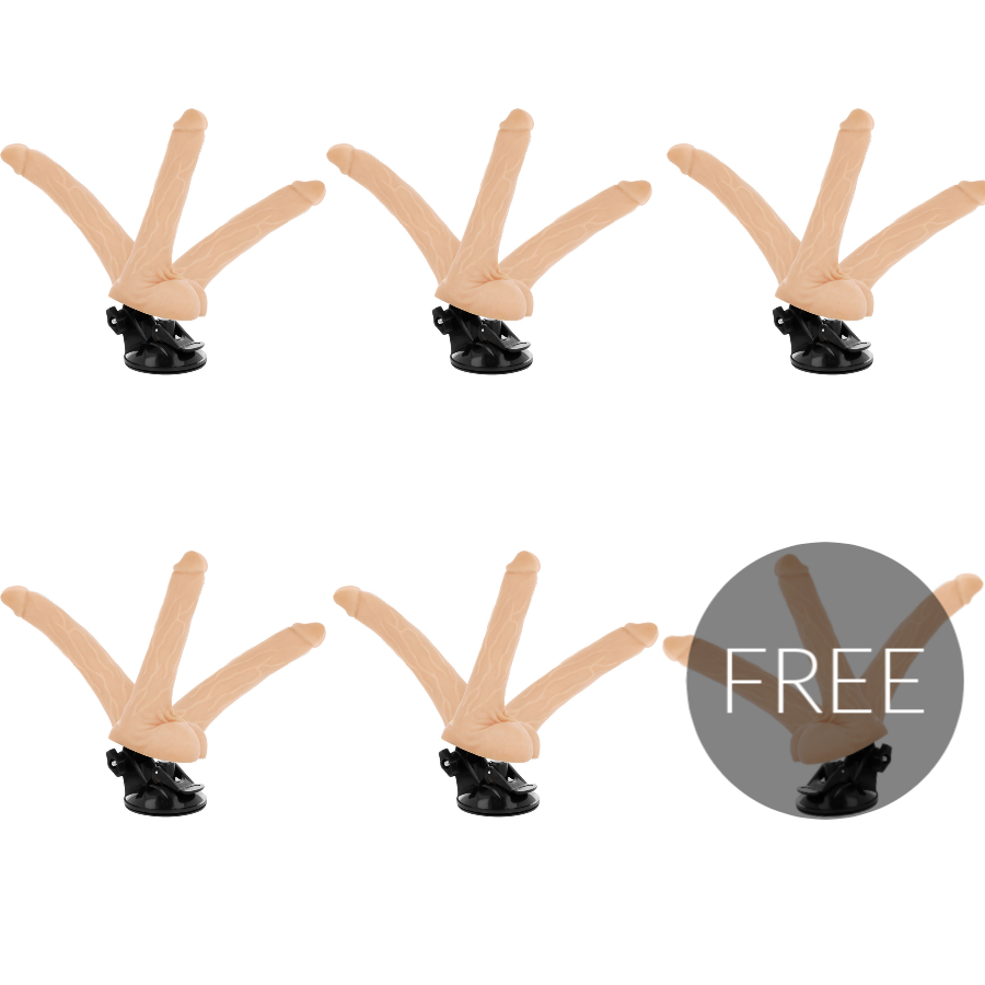 Basecock Realistic Bendable Remote Control Flesh 18.5 Cm 5+1 Free - UABDSM