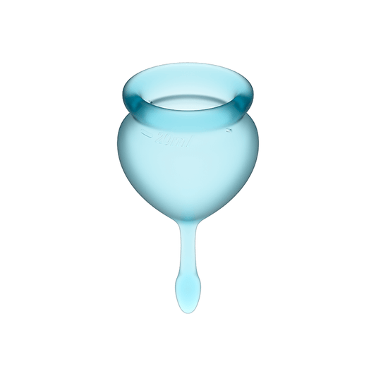 Satisfyer Feel Good Menstrual Cup Light Blue 15+20ml - UABDSM