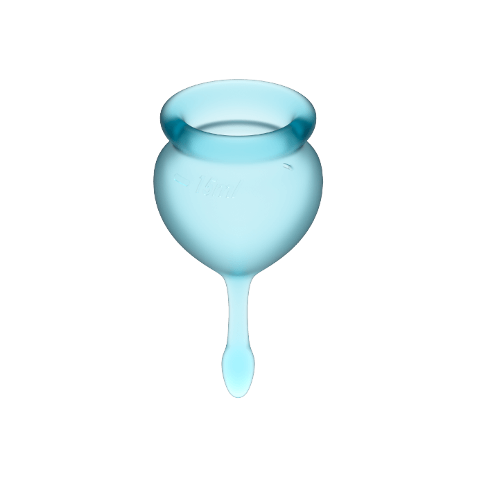 Satisfyer Feel Good Menstrual Cup Light Blue 15+20ml - UABDSM