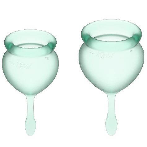 Satisfyer Feel Good Menstrual Cup Light Green 15+20ml Satisfyer Feel Good Menstrual Cup Light Green 15+20ml - UABDSM