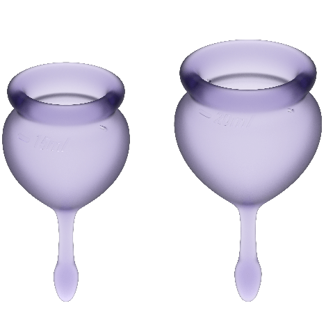 Satisfyer Feel Good Menstrual Cup Purple 15+20ml Satisfyer Feel Good Menstrual Cup Purple 15+20ml - UABDSM