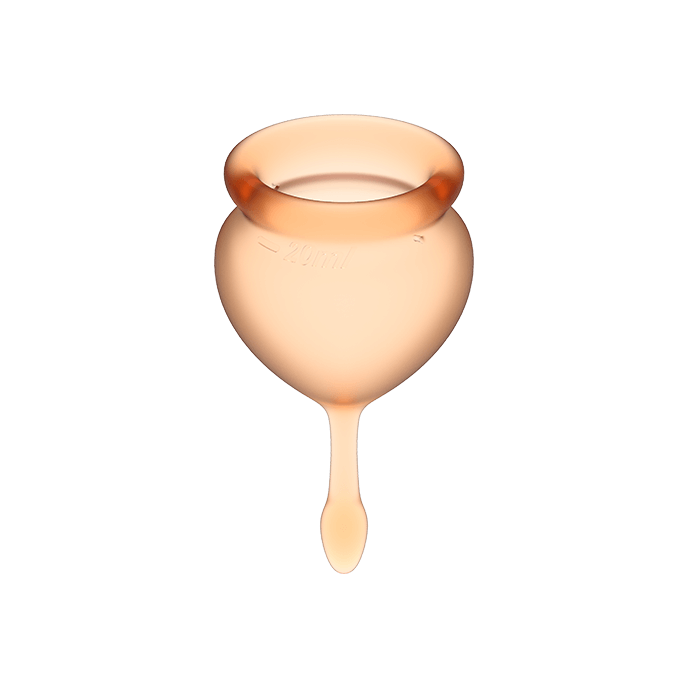 Satisfyer Feel Good Menstrual Cup Orange 15+20ml - UABDSM