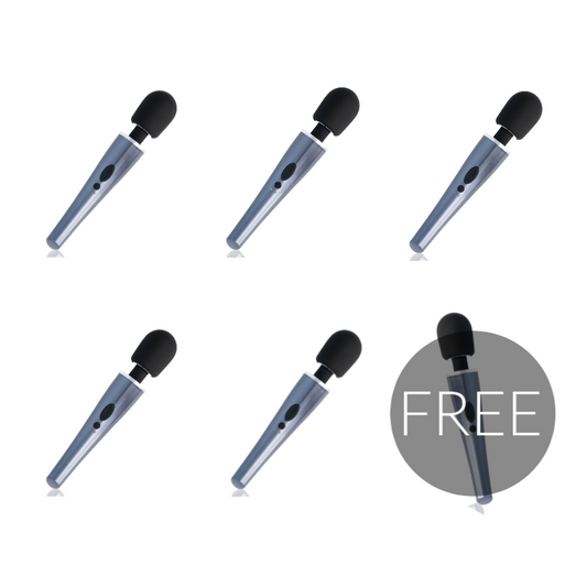 Black And Silver Dexter Massage Wand 5 + 1 Free Black And Silver Dexter Massage Wand 5 + 1 Free - UABDSM