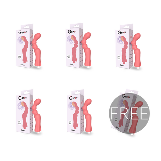 G-spot Gohan Light Red Vibrator 5+1 Free G-spot Gohan Light Red Vibrator 5+1 Free - UABDSM