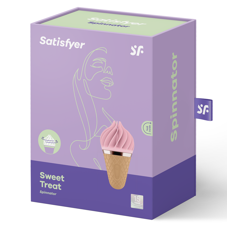 Satisfyer Sweet Treat Spinnator Brown & Pink - UABDSM