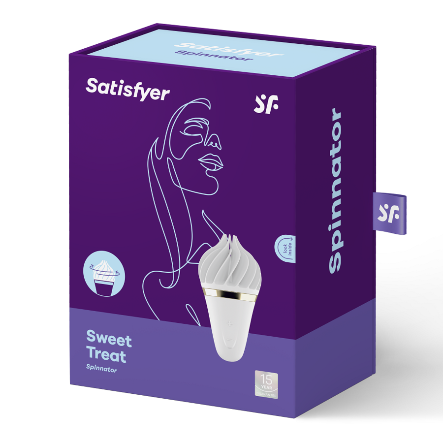 Satisfyer Sweet Treat Spinnator White - UABDSM
