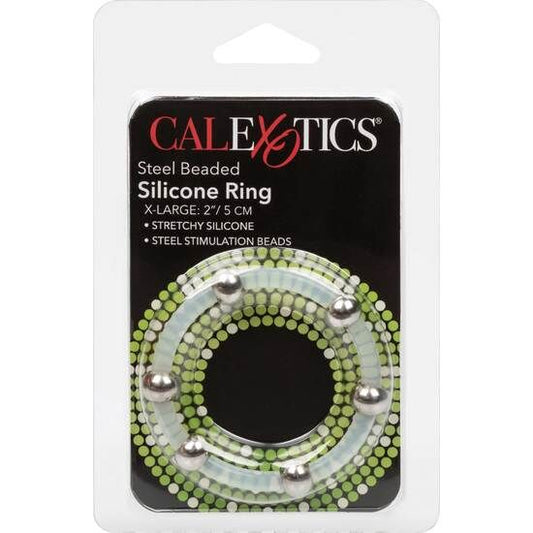 Calex Steel Beaded Silicone Ring Xl - UABDSM