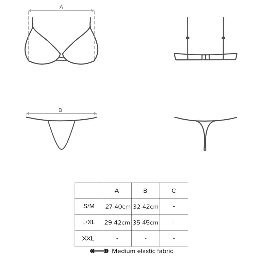 Obsessive - Delicanta Set Two Pieces S / M - UABDSM