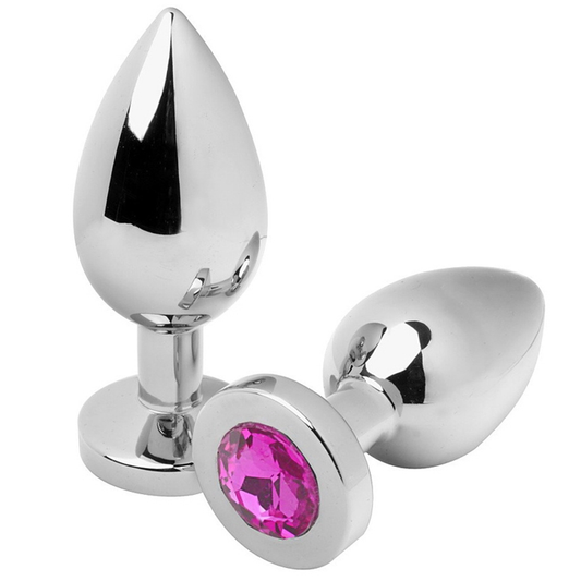 Metalhard Anal Plug Diamond Pink Small 5.71cm Metalhard Anal Plug Diamond Pink Small 5.71cm - UABDSM