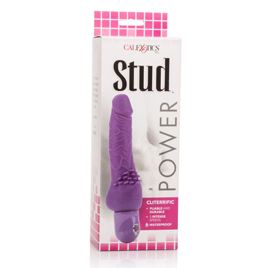 Calex Power Stud Cliterrific Purple Vibrator - UABDSM