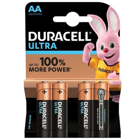 Duracell Ultra Power Battery Aa Lr6 4units Duracell Ultra Power Battery Aa Lr6 4units - UABDSM