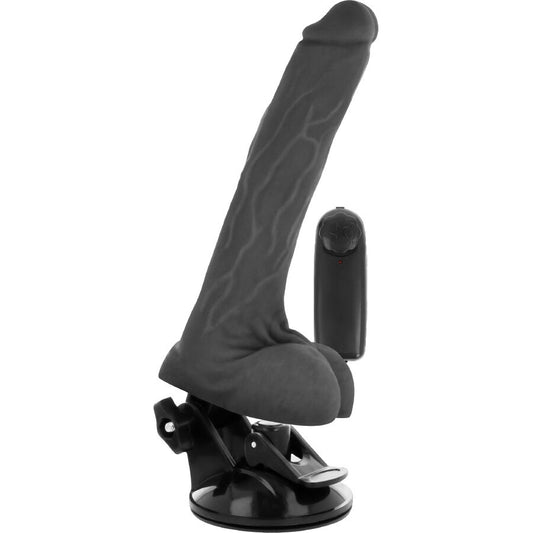 Basecock Realistic Vibrator Remote Control Black 20cm Basecock Realistic Vibrator Remote Control Black 20cm - UABDSM