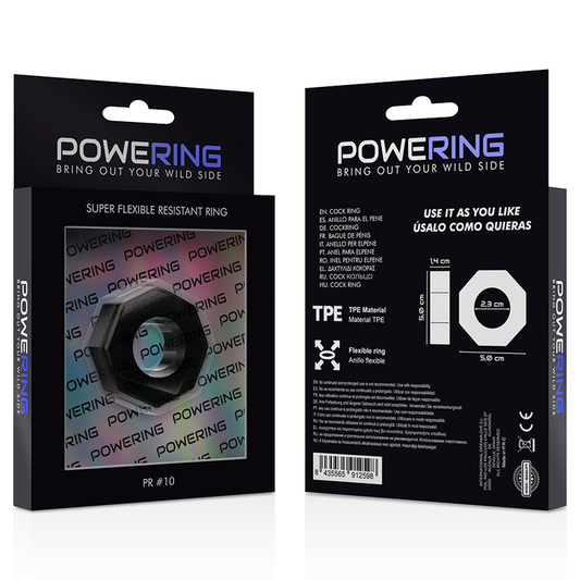 Powering Super Flexible Resistant Ring 5cm Pr10 Black - UABDSM
