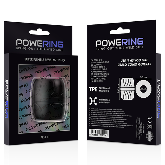 Powering Super Flexible Resistant Ring 5cm Pr11 Black - UABDSM