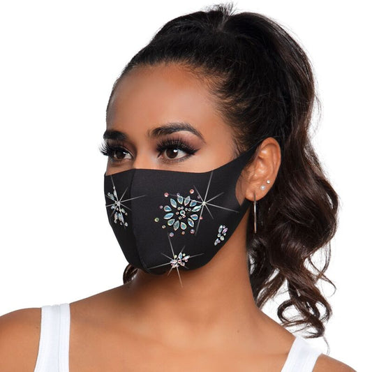 Leg Avenue Fleur Rhinestone Face Mask Leg Avenue Fleur Rhinestone Face Mask - UABDSM