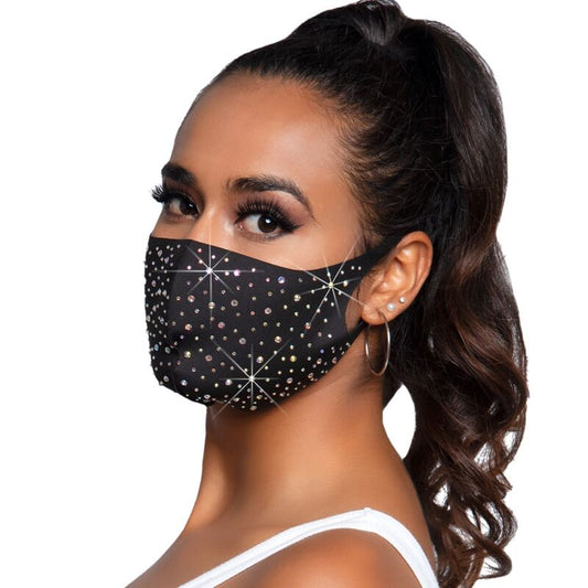Leg Avenue Naya Rhinestone Face Mask - UABDSM