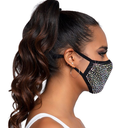 Leg Avenue Zuri Rhinestone Face Mask - UABDSM