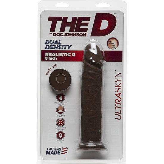 Doc Johnson 8 Inch Ultraskyn Brown - UABDSM